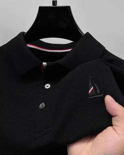 Brand Luxury Men's Polo Shirt Lapel Sailboat Embroidered - Next Level