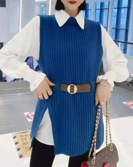 Spring Knitted Vest Set Women - Two Piece Knitted Outfit for Stylish Spring Looks - Next Level