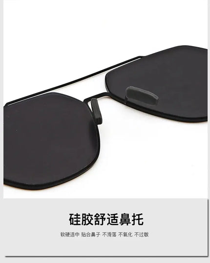Polarized Sunglasses Men Fashion Square Big Frame for Stylish Eye Protection - Next Level