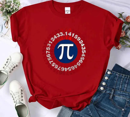 Lustiges Pi Spiral Geometrie T-Shirt für Frauen - Einzigartige Mathematik Bekleidung - Next Level