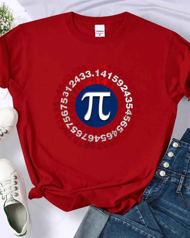 Funny Pi Spiral Geometry Shirt for Women - Unique Mathematics Apparel - Next Level