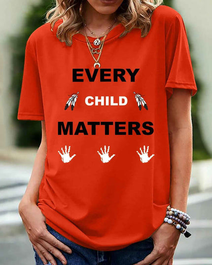 Every Child Matters T-shirt for Women - Short Sleeve Print Design - Next Level