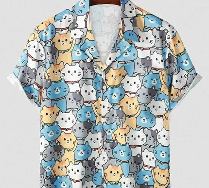 Unisex Mode mit Katzenmotiv - Niedlicher Druck für lässige Herrenbekleidung - Next Level