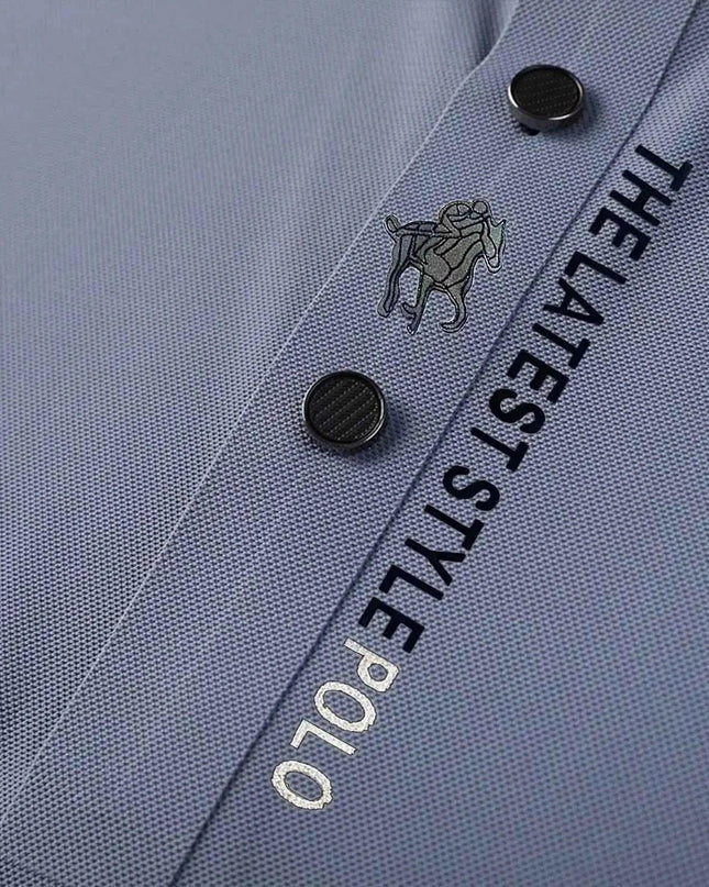 Ice Silk Embroidery Polo Shirt 2025 New Summer Lapel - Next Level