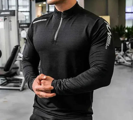 Männer Gym Kompressionsshirt für Fitness und Training - Next Level