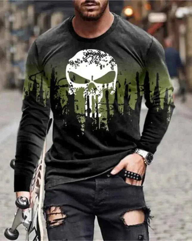 Retro Graffiti T-shirt - 3D Print Summer Men's Round Neck Tee - Next Level