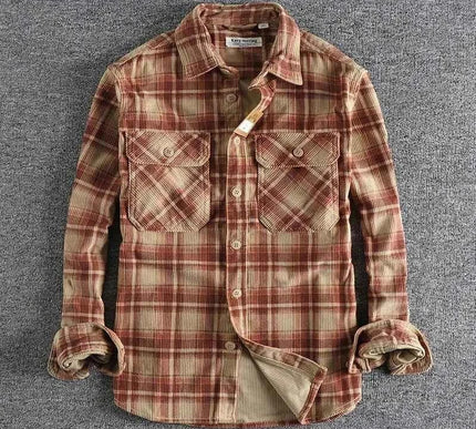 Retro Herrenhemd Vintage Style - Stilvolles Freizeithemd für Männer - Next Level