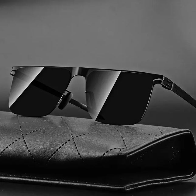 Polarized Sunglasses Men Fashion Square Big Frame for Stylish Eye Protection - Next Level