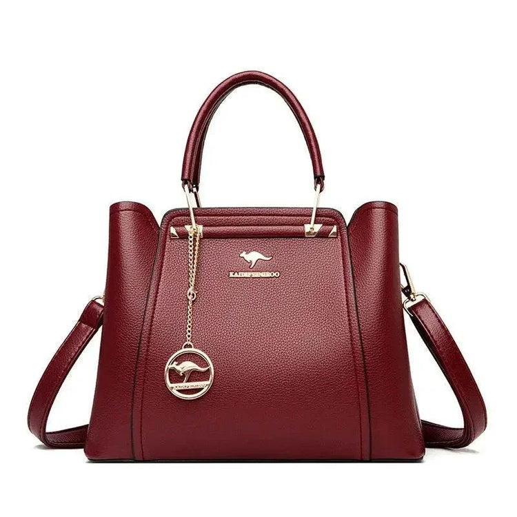 Collection of soft leather purses in various styles and colors showcasing elegance and premium craftsmanship
