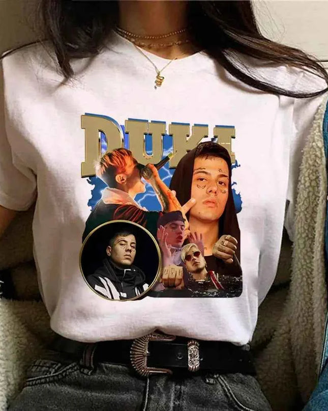 Duki Top Harajuku T Shirt - Funny Japanese Style Tee for Women - Next Level