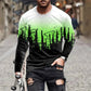 Retro Graffiti T-shirt - 3D Print Summer Men's Round Neck Tee - Next Level