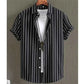 Hawaiian Shirts for Men Black Print High-Quality - Next Level
