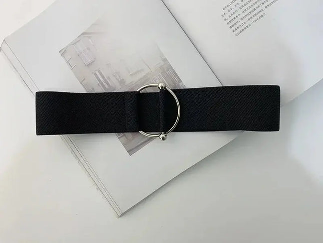 Belts for Women - Black Elastic Waist Belts for Women, Simple and Loose Design - Next Level