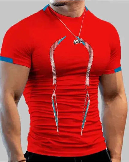 Men's Compression Gym Shirt Short Sleeve Bodybuilding Wear - Next Level