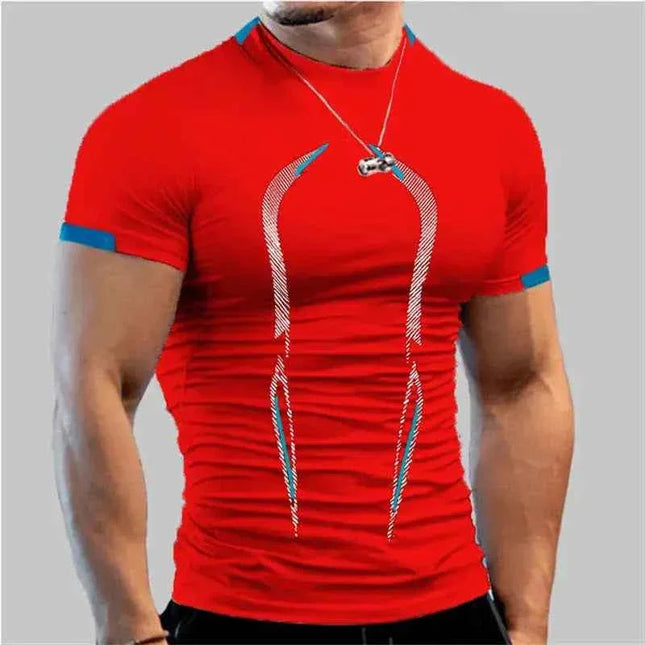 Men's Compression Gym Shirt Short Sleeve Bodybuilding Wear - Next Level