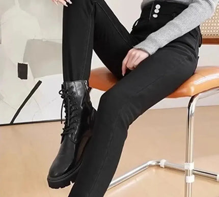 Alobee Thermische Winterhose hoch tailliert - Dicke Wärme für kalte Tage - Next Level