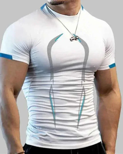 Men's Compression Gym Shirt Short Sleeve Bodybuilding Wear - Next Level