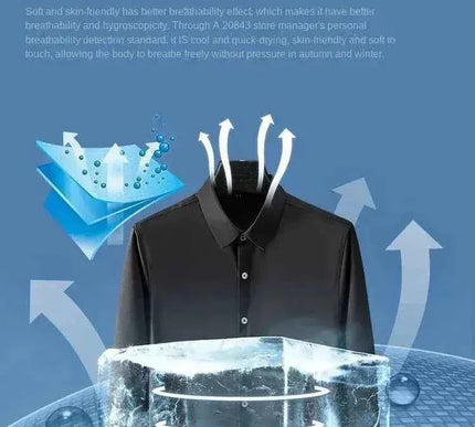 Herren Langarmhemd knitterfrei S-5XL - Stil und Komfort ohne Falten - Next Level