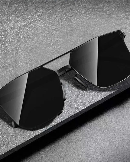 Polarized Sunglasses Men Fashion Square Big Frame for Stylish Eye Protection - Next Level