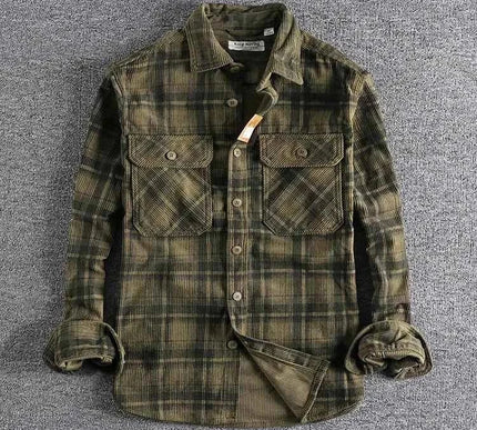 Retro Herrenhemd Vintage Style - Stilvolles Freizeithemd für Männer - Next Level