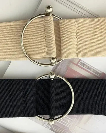 Belts for Women - Black Elastic Waist Belts for Women, Simple and Loose Design - Next Level