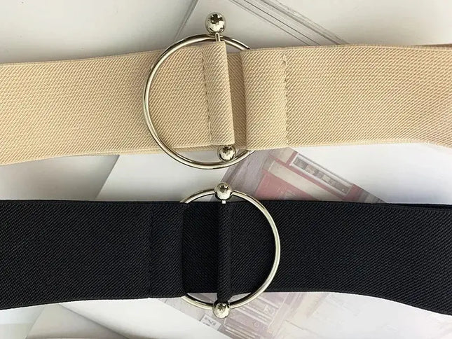 Belts for Women - Black Elastic Waist Belts for Women, Simple and Loose Design - Next Level