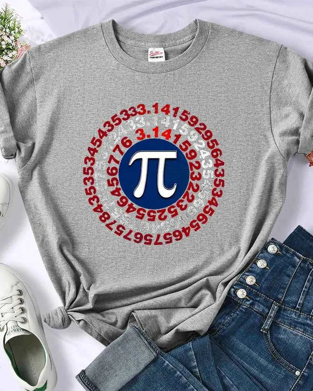 Funny Pi Spiral Geometry Shirt for Women - Unique Mathematics Apparel - Next Level