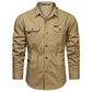 Cargo Shirts for Men Long Sleeve Casual Cotton Shirts - Next Level