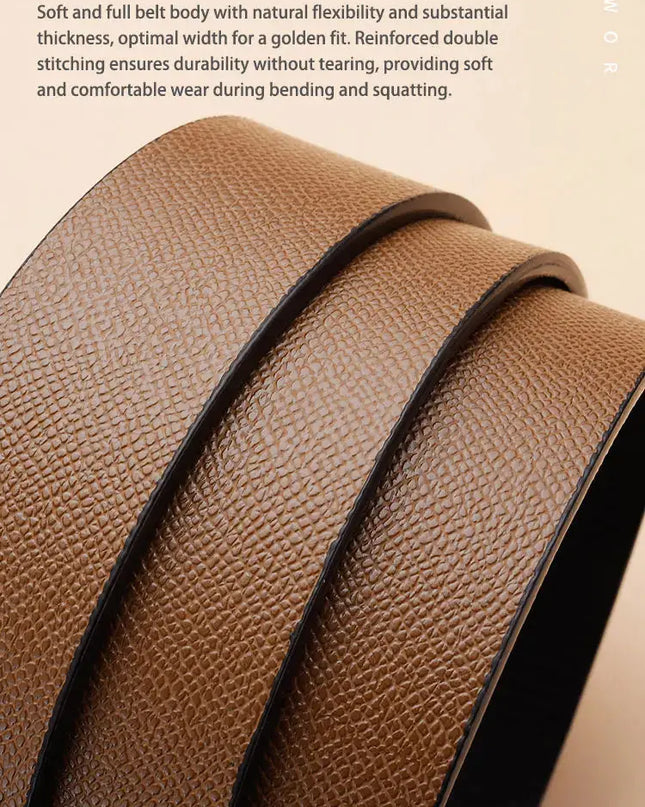 The New Buckle Toothless Automatic Belt for Effortless Style - Next Level