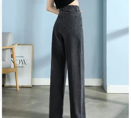 Stylische Baumwolljeans Damen weite Beinform für mühelosen Chic - Next Level