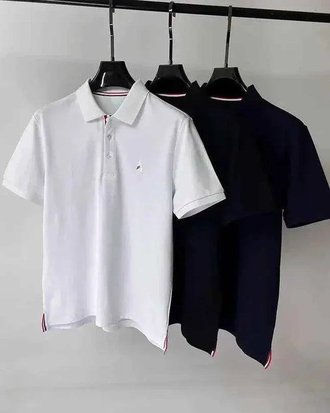 Brand Luxury Men's Polo Shirt Lapel Sailboat Embroidered - Next Level