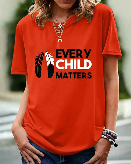 Every Child Matters T-shirt for Women - Short Sleeve Print Design - Next Level