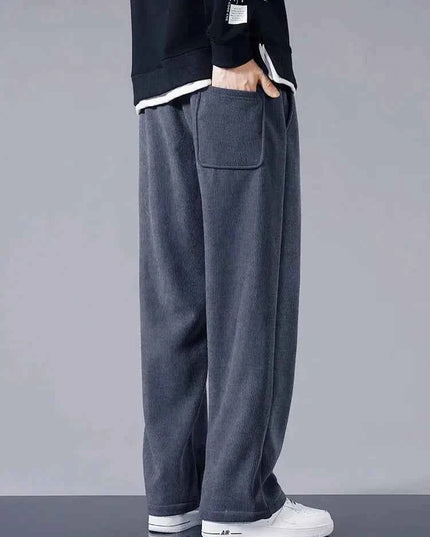Winter Corduroy Sweatpants Men Drawstring - Next Level