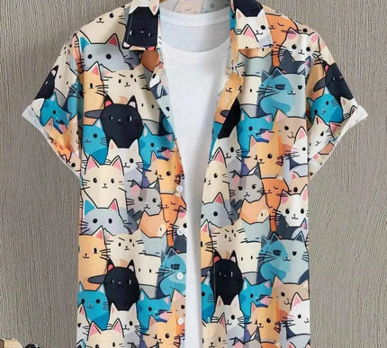 Unisex Mode mit Katzenmotiv - Niedlicher Druck für lässige Herrenbekleidung - Next Level