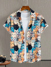 Unisex Fashion Cute Cat Print Casual Wear for Men - Next Level
