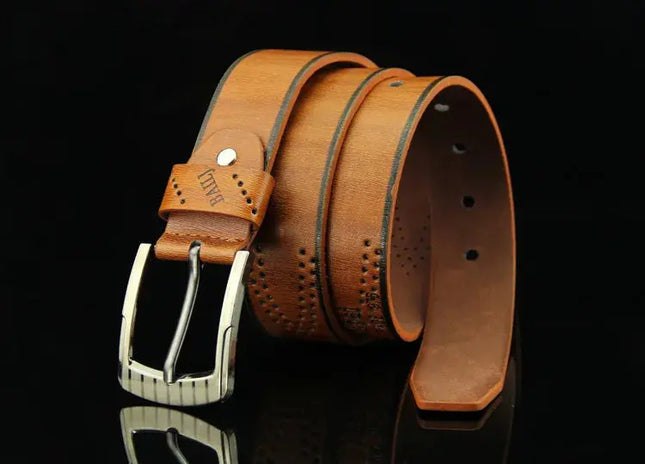 Men's Luxury Belt with Pin Buckle & Letter Print – Elevate Your Style - Next Level