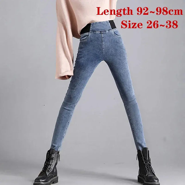 Elastic Waist Skinny Jeans Women for Spring Fashion - Next Level