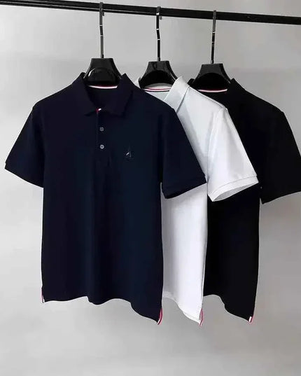 Brand Luxury Men's Polo Shirt Lapel Sailboat Embroidered - Next Level