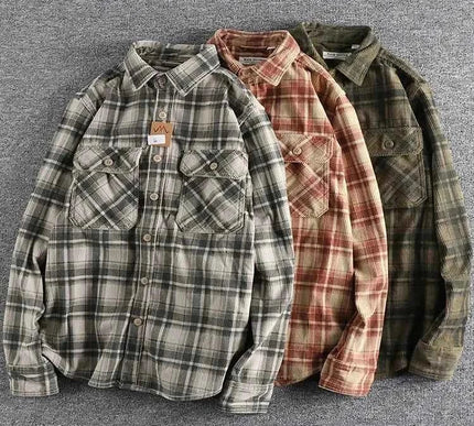 Retro Herrenhemd Vintage Style - Stilvolles Freizeithemd für Männer - Next Level