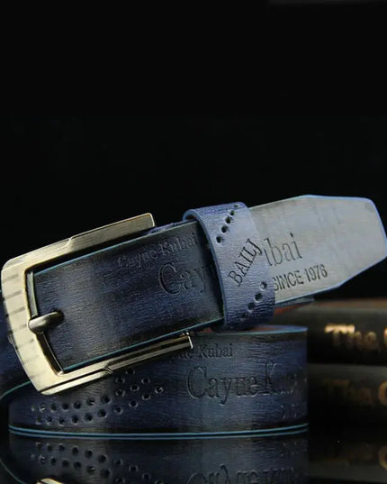Men's Luxury Belt with Pin Buckle & Letter Print – Elevate Your Style - Next Level