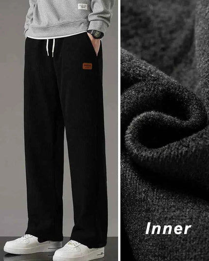 Winter Corduroy Sweatpants Men Drawstring - Next Level