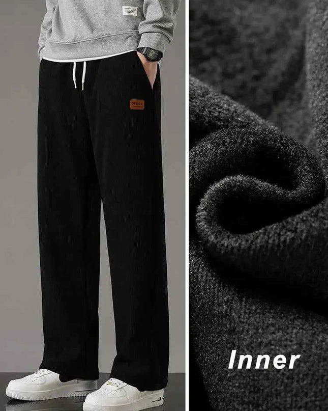 Winter Corduroy Sweatpants Men Drawstring - Next Level