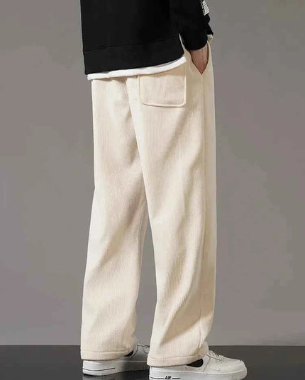 Winter Corduroy Sweatpants Men Drawstring - Next Level