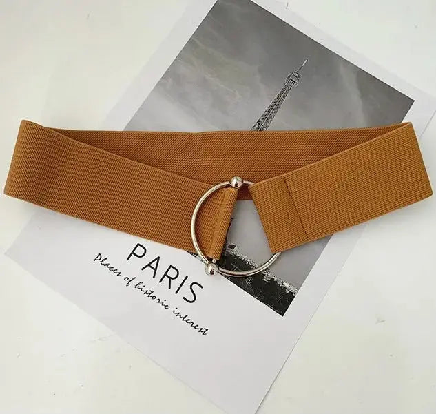 Belts for Women - Black Elastic Waist Belts for Women, Simple and Loose Design - Next Level