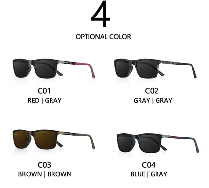 CRIXALIS Polarized Sunglasses Men - Rectangle Style for Ultimate Eye Protection - Next Level