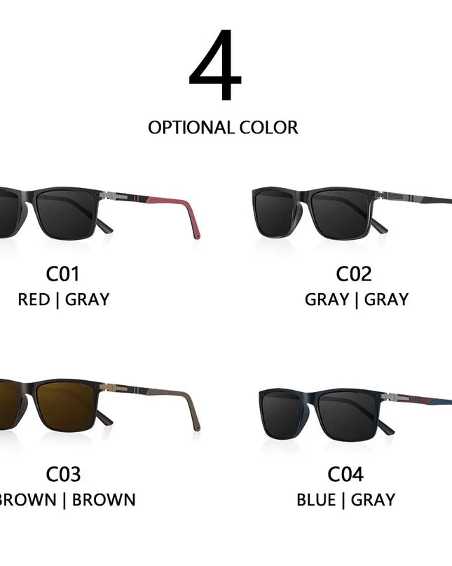 CRIXALIS Polarized Sunglasses Men - Rectangle Style for Ultimate Eye Protection - Next Level