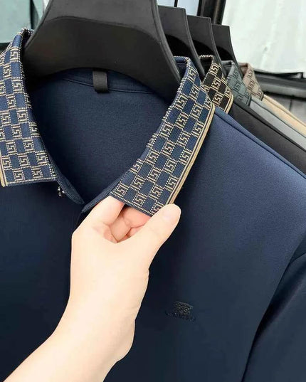 Designer Luxury Men's Polo Shirt Lapel Z Embroidered - Next Level