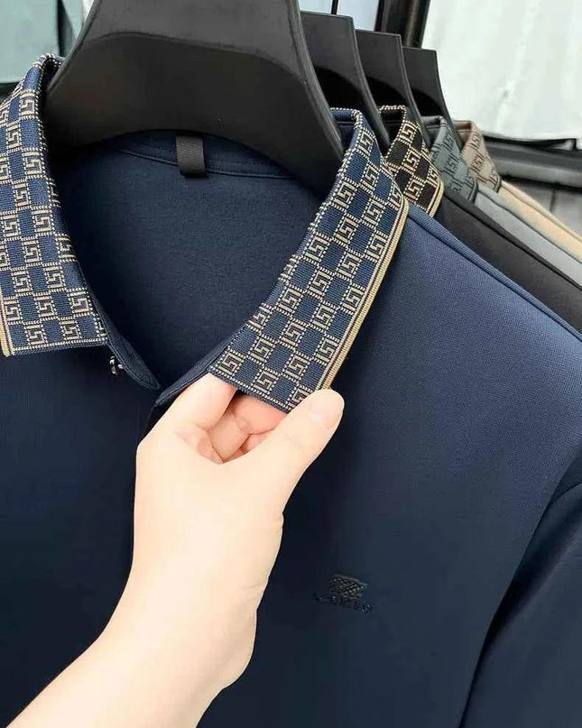 Designer Luxury Men's Polo Shirt Lapel Z Embroidered - Next Level
