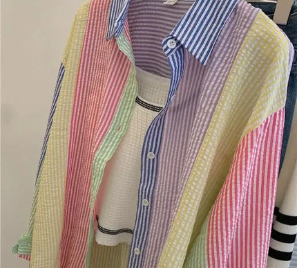 Damen gestreifte Bluse - Modische gestreifte Shirts für Frauen - Next Level