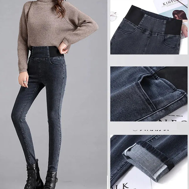 Elastic Waist Skinny Jeans Women for Spring Fashion - Next Level